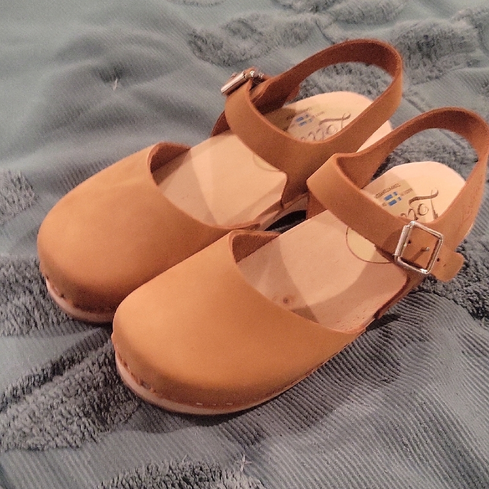 Lotta From Stockholm Tan Mules